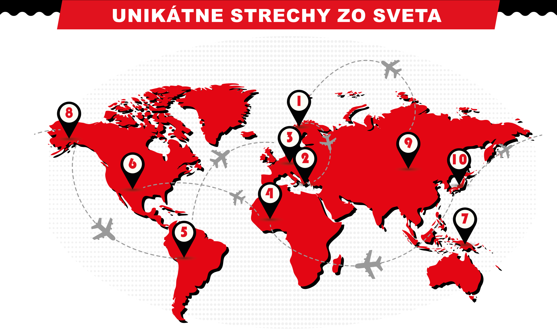 Unikátne strechy zo sveta (infografika)