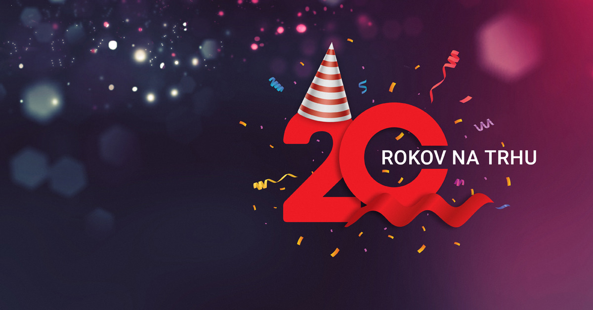 Oslavujeme 20 rokov na trhu!